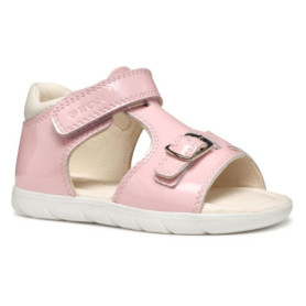 Sandales légères en cuir verni pour fille Geox Alul - Rose clair, taille 27 EU