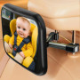Miroir de Sécurité pour Bébé en Voiture - Fixation Clip, Rotatif 360°
