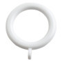 Lot de 24 anneaux en plastique blanc pour tringles à rideaux - 35 mm