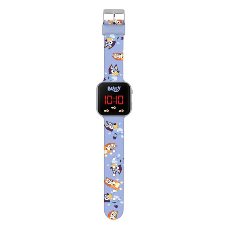 Montre Numérique Bluey pour Enfant - Bracelet Silicone Bleu