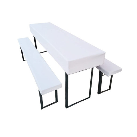 Lot de 3 Coussins et Nappe pour Tente à Bière - Résistants aux Intempéries