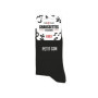 Chaussettes Humoristiques Noires 'Petit Con' pour Hommes