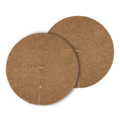 Lot de 2 Disques de Paillage en Coco - Protection Plantes 80 cm