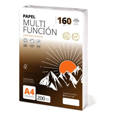 Paquet de 200 feuilles A4 160g - Papier polyvalent pour imprimante et photocopieur