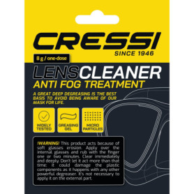 Chiffon Dégraissant Monodose Cressi pour Lentilles de Masques de Plongée - 8 g