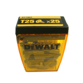 Boîte d'embouts Torx T25 DEWALT DT7962-DE - 25 pièces