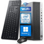 HP EliteDesk 800 G4 SFF - PC de bureau reconditionné avec Intel Core i5 et 256 Go SSD