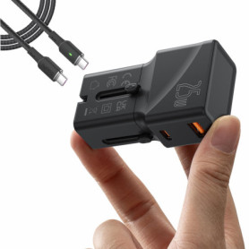 Adaptateur Secteur Universel SooPii 25W avec USB-C et USB-A