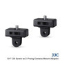 JJC Lot de 2 Adaptateurs de Montage pour Trépied - Compatibles GoPro et Caméras d'Action