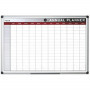 Tableau Blanc Magnétique Bi-Office 90 x 60 cm - Planificateur Annuel Pratique