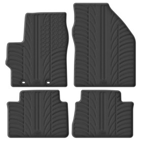 Tapis de Sol en Caoutchouc pour Toyota Yaris IV et Yaris Cross - Set de 4 Pièces Noir