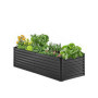 Jardinière surélevée en métal galvanisé VEVOR - 180x90 cm pour fleurs et herbes