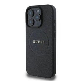 Coque Rigide MagSafe CG Mobile pour iPhone 16 Pro Max - Noir avec Anneau Doré