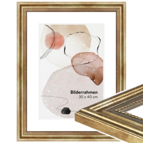 Cadre Photo Bois Doré Vintage 30x60 cm - WANDStyle