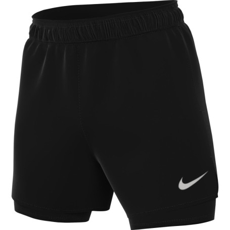 Short de Sport Nike Challenger 2 en 1 Dri-FIT pour Homme - Noir Argenté