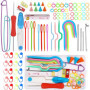 Kit Complet d'Accessoires de Tricot Bangbobi - 91 Pièces avec Boîte de Rangement