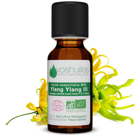 Huile Essentielle BIO d'Ylang Ylang 10ml - 100% Pure et Naturelle