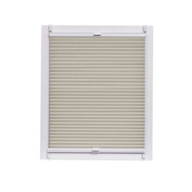Store Plissé Nid d'Abeille Occultant Sunlines 90 x 150 cm - Blanc Crème