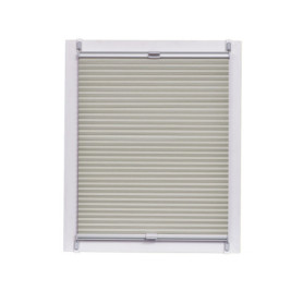 Store Plissé Nid d'Abeille Occultant Sunlines - Argent, 80 x 220 cm