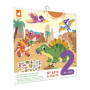 Kit de Stickers Dinosaures Repositionnables pour Enfants - 30 Autocollants Créatifs
