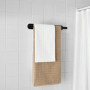 Porte-Serviettes Noir en Acier Inoxydable 40cm - Élégance pour Salle de Bain