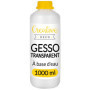 Creative Deco Gesso Acrylique Transparent 1L - Sous-Couche Non Jaunissante pour Beaux-Arts