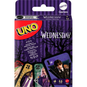Jeu de Cartes UNO Mercredi - Édition Collector pour Familles et Amis