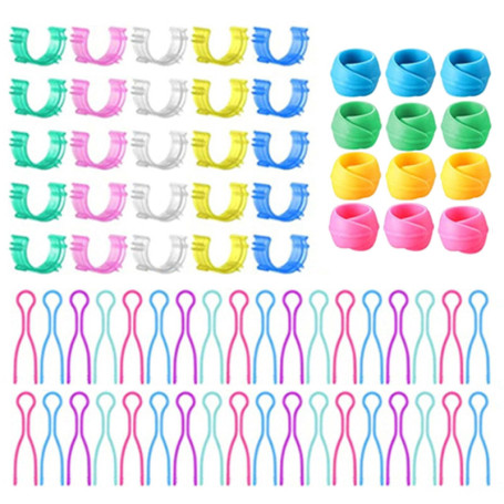 100 Pinces à Canette Colorées pour Couture - Accessoires Pratiques pour Bobines