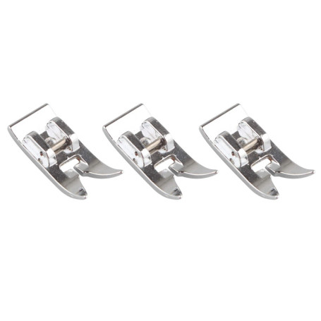 Lot de 3 Pieds Droits Universels pour Machine à Coudre Jopto