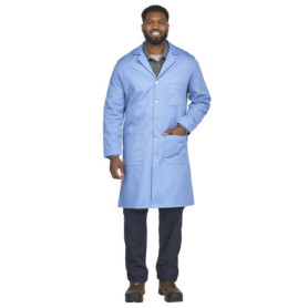 Manteau de Laboratoire Ignifuge en Coton Bulwark FR - Col Revers pour Homme