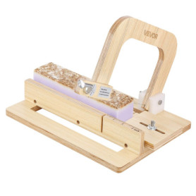 VEVOR Coupe-Savon Réglable en Bois et Acier Inoxydable