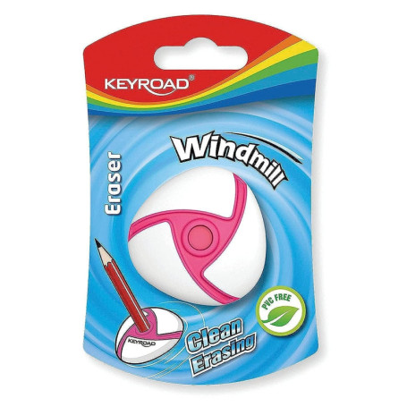 Gomme Windmill KEYROAD - Effaceur Coloré pour École et Bureau