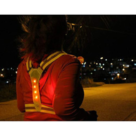 Gilet de Sécurité Clignotant LIFEBOX - Visibilité Optimale