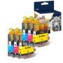 Pack de 4 Cartouches d'Encre Caidi LC22UXL pour Imprimantes Brother