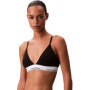 Soutien-Gorge Triangle Femme Calvin Klein Noir avec Basque Élastique