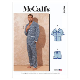 Patron de Couture McCall's 8262 pour Pyjama Adulte - S-M-L