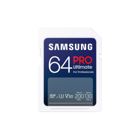 Samsung Pro Ultimate Carte SD 64 Go avec Lecteur USB - UHS-I U3 pour Vidéo 4K