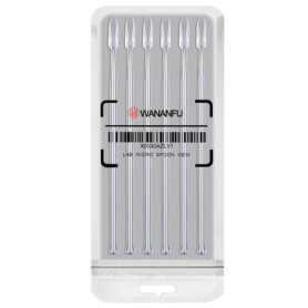 Set de 6 cuillères de laboratoire avec pilon - Réutilisables et sans BPA