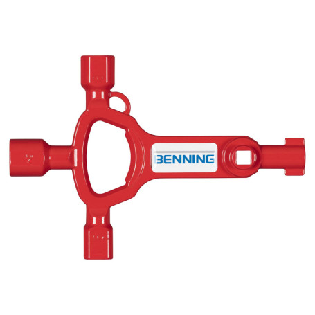 Clé de levier de vitesse Benning Multi-Key - Outil universel rouge
