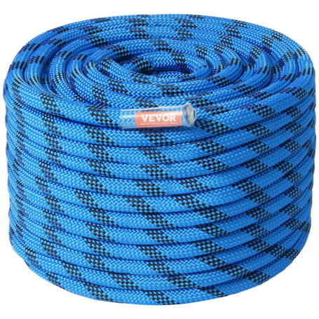 Corde d'Escalade Statique VEVOR 12,7 mm - 45,72 m, Sécurité Extérieure
