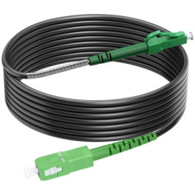 Câble Fibre Optique Monomode RamboCables 80m SC/APC vers LC/APC