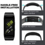 Bracelet Sport en Silicone MoKo pour Samsung Gear Fit 2 et Fit 2 Pro - Noir