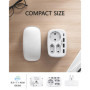 Multiprise LENCENT Euro avec 2 Prises, 1 Schuko et 3 Ports USB