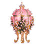 Boîte à Bijoux Œuf Fabergé en Émail Rose - Lys de la Vallée