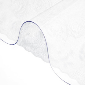 Nappe Rectangle Transparente en PVC 101,6 x 182,8 cm - Protection de Table