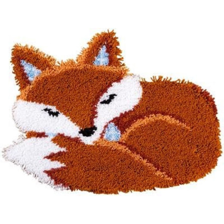 Kit de Broderie Tapis Renard Dormant - Vervaco DIY Créatif