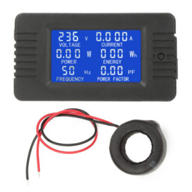 Compteur Numérique AC PEACEFAIR PZEM-022 avec Écran LCD et Capteur de Courant 100A