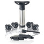 Coffret Accessoires Vin Qpractiko en Acier Inoxydable - Élégance et Conservation