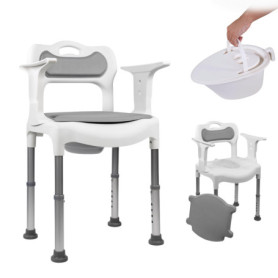 Chaise Percée Réglable Mobiclinic avec Urinoir Amovible