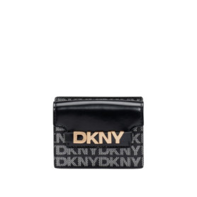 Portefeuille DKNY Avril pour Femme - Étui à Cartes Élégant en Noir